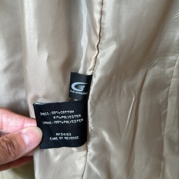 Colebrook Double Breasted, Belted 2 Pocket Trench Coat sz M - Picture 14 of 16